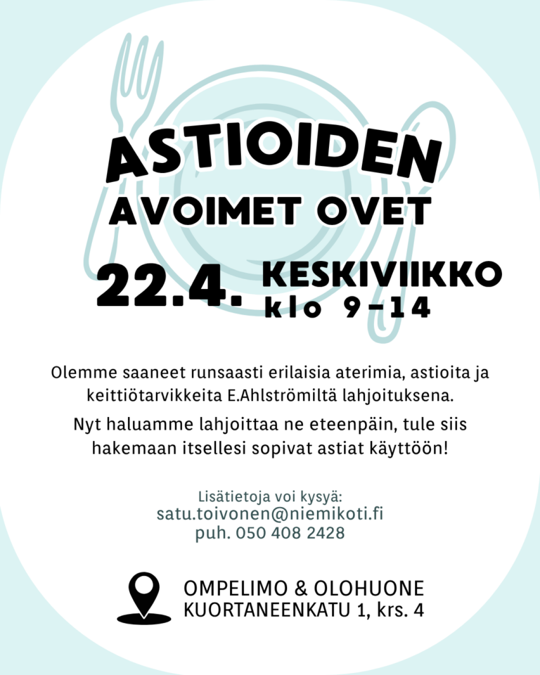 Astioiden avoimet ovet