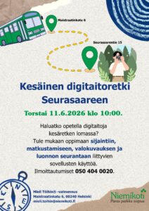 Mieli Töihin: Kesäinen digitaitoretki Seurasaareen