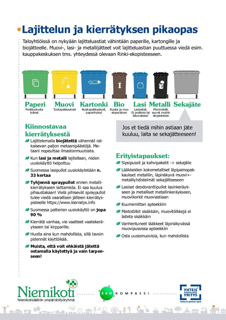 Kesän ympäristöteema: kierrätys